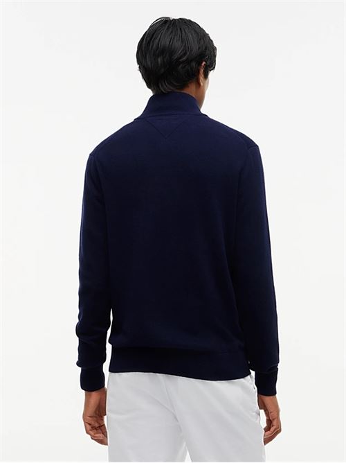 pima org ctn cashmere zip mock TOMMY HILFIGER | MW0MW28049DW5
